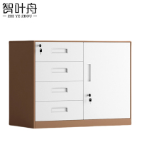 智叶舟矮柜文件柜偏四抽750*390*580mm台