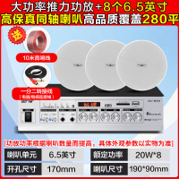 先科(SAST)功放同轴吸顶音响 6.5英寸一拖八无线蓝牙吸顶音响吊顶天花音箱嵌入式喇叭店铺专用