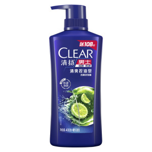 清扬去屑控油洗发水 持久留香洗头膏洗发液男女士 清爽控油 508g