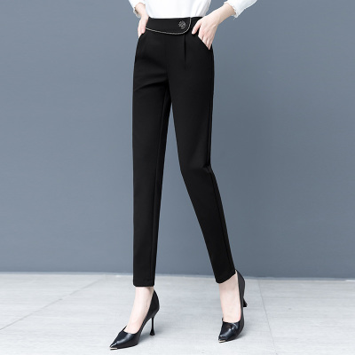 0品牌:伊布苼yibusheng灰色西装阔腿裤女百搭薄款夏高腰坠垂感宽松