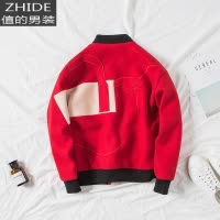 SUNTEK外套男士秋冬季2020新款韩版潮流男装夹克宽松棒球服加厚学生百搭夹克