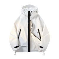 男装春秋季新款潮牌夹克男防风休闲时尚百搭户外情侣连帽上衣外套