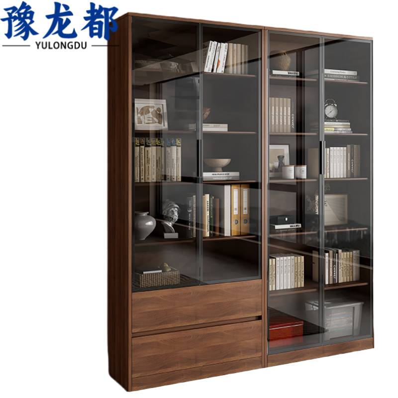 豫龙都书柜实木个
