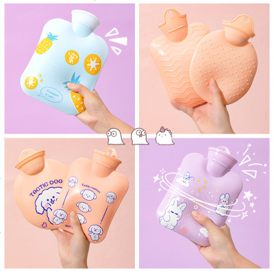 ins注水热水袋敷肚子硅胶暖水袋冬季学生随身热敷卡通可爱暖宝宝