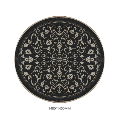 翌嘉YJ40802127 客厅沙发地毯免洗可擦圆形地垫