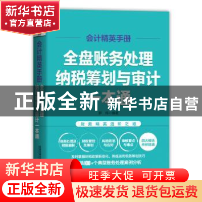 正版 会计精英手册(全盘账务处理纳税筹划与审计一本通) 罗伟 中