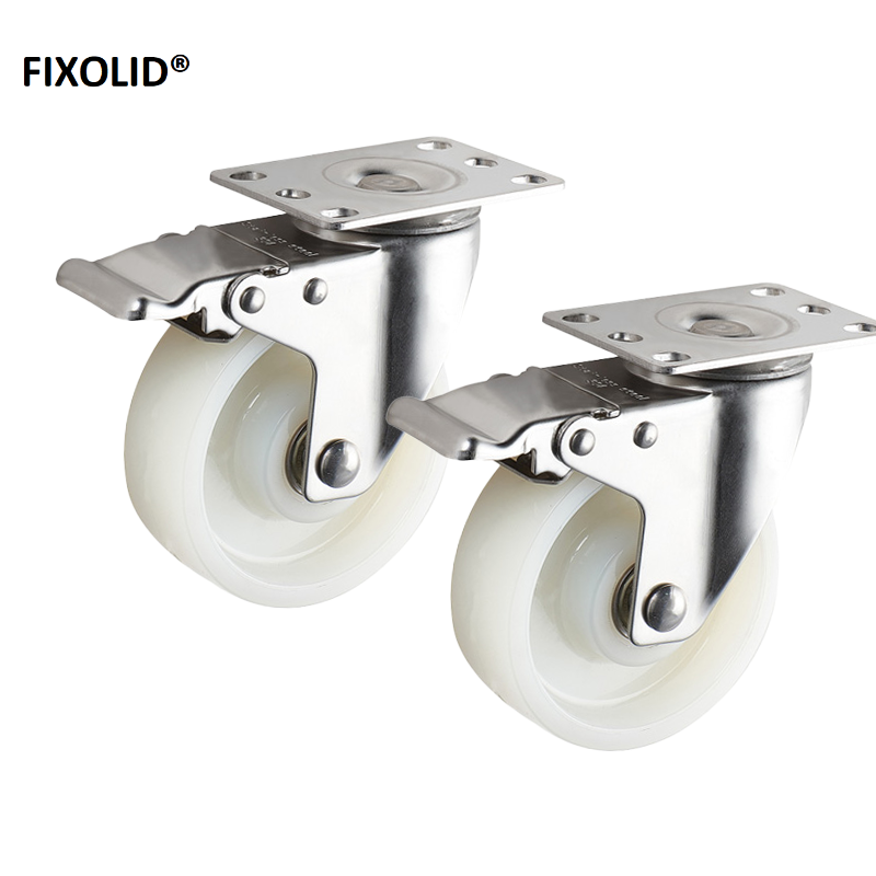 FIXOLID 尼龙脚轮万向带刹车 3寸 个