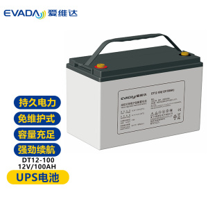 爱维达/EVADA 铅酸免维护12V蓄电池 DT12-100