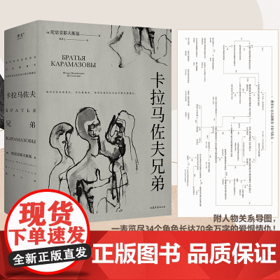卡拉马佐夫兄弟 上下2册 陀思妥耶夫斯基著 耿济之/译 现实主义经典世界名著文学小说书罪与罚作者正版书籍 经济学