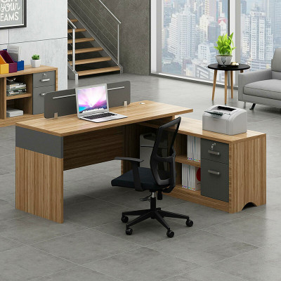 全简主管桌电脑桌屏风位职员桌员工位卡座现代简约写字台办公桌组合