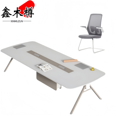 鑫木樽办公桌椅4.2m套