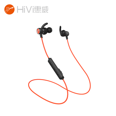 惠威(HIVI)AW-51无线蓝牙耳机入耳式挂脖颈带麦线控运动无线耳机典雅黑