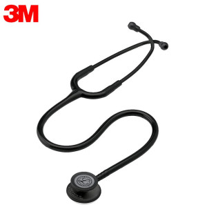 3M听诊器Littmann通用双面型第三代听诊器双头双膜片变频成人儿童学生听诊器医生专用5803限定全黑版