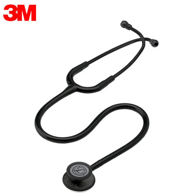 3M听诊器Littmann通用双面型第三代听诊器双头双膜片变频成人儿童学生听诊器医生专用5803限定全黑版