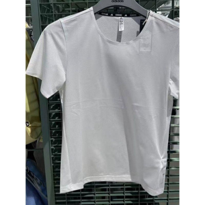 阿迪达斯 (adidas)女装运动修身短袖圆领T恤 JZ2205 C