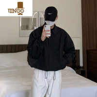 YANXU韩版短款风衣ins小众设计潮流夹克男士新款洋气简约外套春季