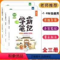 [正版]升级版 学霸笔记小学全套3本语文数学英语基础知识手册基础知识强化专项训练小升初总复习知识大集结开明出版社汉之简