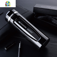 玻璃杯水杯创意双层防摔杯子男士女便携随手杯带盖刻字拍下默认定制不退换LOGO FENGHOU