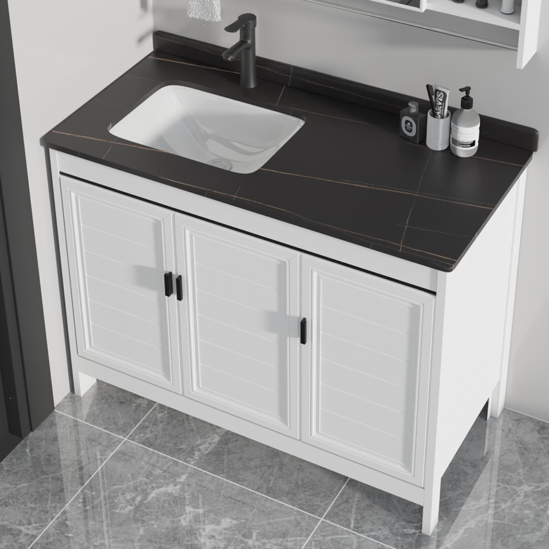 浴室柜组合闪电客落地式阳台洗脸盆洗漱台小户型一体面盆池卫生间洗手