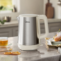 美的(Midea )电水壶 1.7升 304不锈钢 阻尼开盖 工作指示灯 SH17DG02 1800W