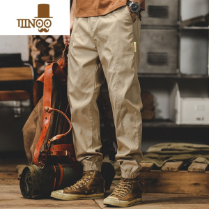 YANXU美式薄款工装裤子男夏季2023年新款宽松直筒男士休闲裤哈伦束脚裤