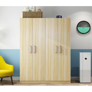 三能 办公家具简约现代经济型组装人造板简易出租房成人卧室2门3门衣橱 简易衣柜