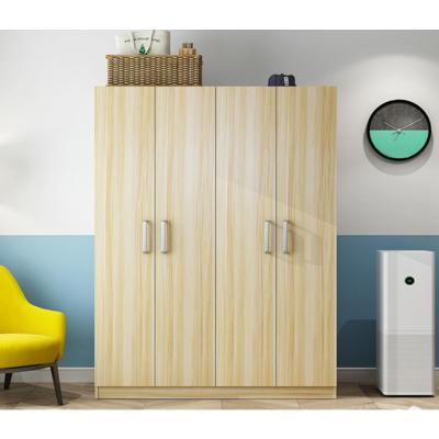 三能 办公家具简约现代经济型组装人造板简易出租房成人卧室2门3门衣橱 简易衣柜