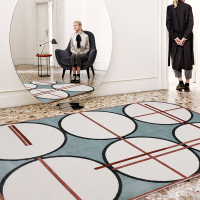 家柏饰(CORATED)新北欧丹麦风格地毯现代客厅茶几毯地垫房间卧室长方形床边毯