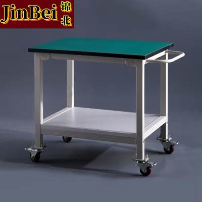 锦北防静电小推车 双层可移动 防静电工作台 带轮子150*80*75尺寸