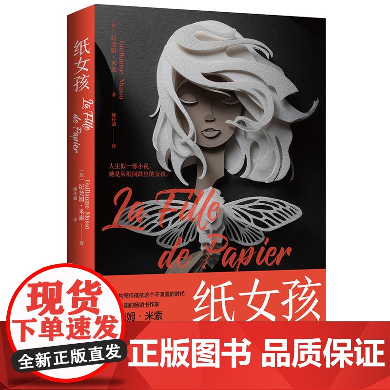 纸女孩 纪尧姆·米索 湖南文艺出版社 正版书籍