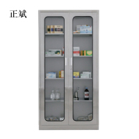 正斌文件柜不锈钢柜子储物柜档案柜带锁文件柜304通玻文件柜