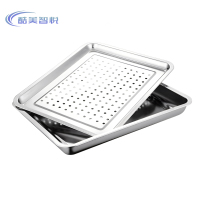 酷美智悦 410不锈钢托盘 60*40*2cm KM-TP007 个