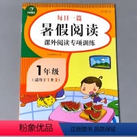 [正版]一年级暑假课外阅读理解专项训练每日一篇书假期一年级1下册升二年级2上册衔接作业小学生语文写作文提升强化练习册人