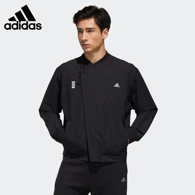 adidas阿迪达斯外套男上衣2021春季新款运动服风衣训练休闲夹克GL0403