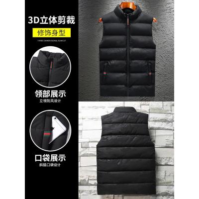 新款马甲男士秋冬季新款棉衣坎肩背心韩版潮流羽绒棉服秋冬装外套男装