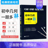 初中几何一题多解 初中通用 [正版]初中代数几何一题多变多解图变量变题根不变巧解妙解化繁为简中考总复习挑战压轴举一反三奥