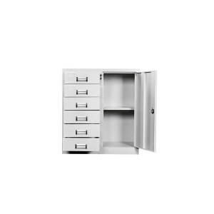 匡大 00080A 偏六斗钢制文件柜(850*390*900MM) 白色