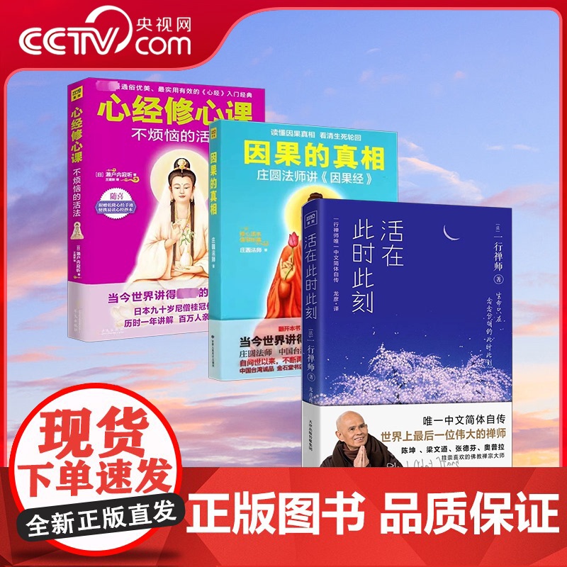 [央视网]因果的真相 心经修心课 活在此时此刻 中国哲学修心养身心灵励志人生的智慧励志心灵鸡汤修养书籍SS