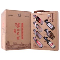 泸州老窖头曲60周年纪念酒浓香型白酒52度125ml*7瓶*3盒小酒版 整箱装