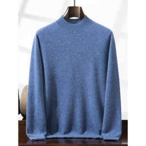 25秋冬新款半高领山羊绒衫男内搭休闲长袖羊毛针织衫套头毛衣