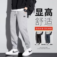 春夏季新款卫裤男士港风宽松型大码运动束脚潮流休闲长裤