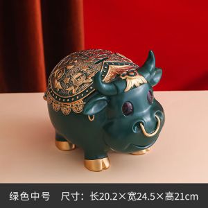 维诺亚进宝福牛存钱罐生肖金牛生日礼物2021节庆礼品只进不出不可取