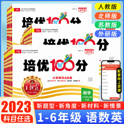 2023王朝霞培优100分试卷语文数学英语春下册上册部编人教版北师苏教外研一二年级三四五六小学同步单元训练测试卷寒假暑假