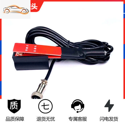 [补贴10%]逆变器手按开关三线防水手捏式树脂款触点纯铜升压器电子机头配件 2眼/银点开关[ 1条+卡座] 220V