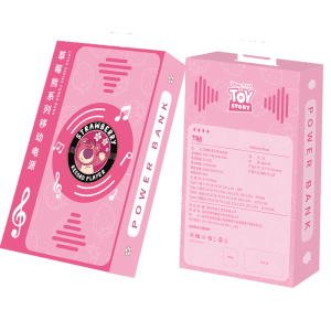 泺澳(REAO)草莓熊D5初音系列15W磁吸自带线PD20W快充移动电源(10000mAh)音悦草莓能音符草莓熊