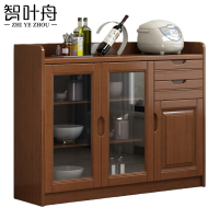 智叶舟茶水柜三门两抽130*40*90cm台