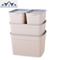 收纳箱收纳盒塑料整理箱储物箱衣服宿舍家用装衣服的箱子有盖盒子 三维工匠