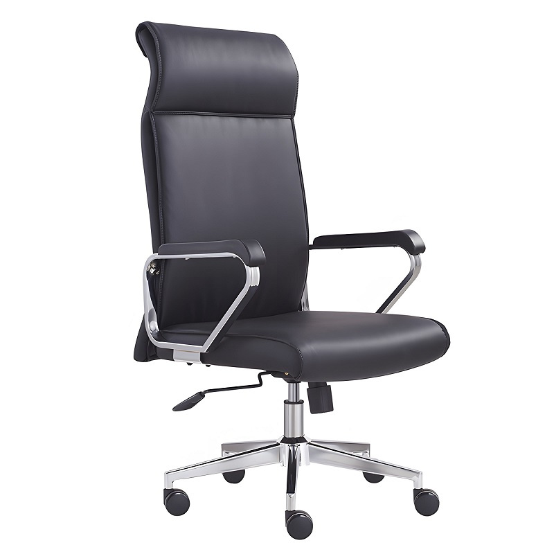 易企采 高背西皮转椅 接待会议椅老板经理办公电脑椅 单位:张 63*61*125CM
