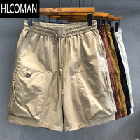 HLCOMAN冰肌凉感户外功能性速干工装短裤男士休闲裤夏季薄款宽松五分裤男
