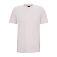 Hugo boss男士浅粉色短袖圆领纯棉T恤时尚舒适休闲